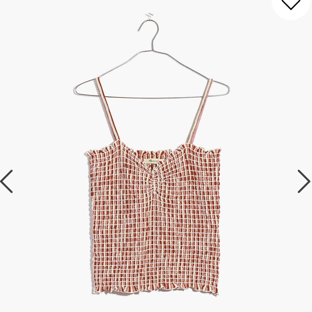 ✨🆕 Madewell Jacquard Smocked Tank Top